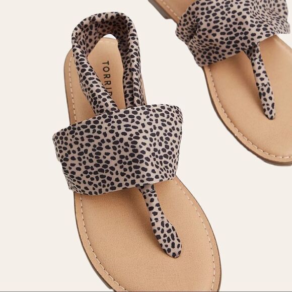 Torrid || Animal Print Sandals || 13W - Picture 1 of 4